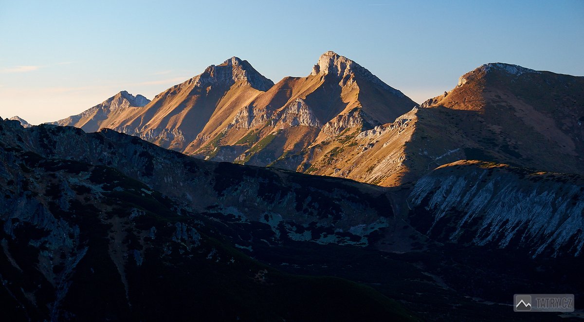 Nový vrch, Havran, Ždiarska vidla a Hlúpy ze Sedla pod Veľkou Svišťovkou