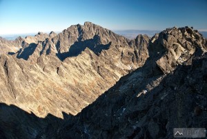 Severozápadní vrchol Vysoké a nejvyšší štít Tater - Gerlach