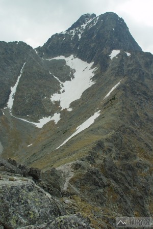 Kežmarské štíty a sedlo pod Svišťovkou z vrcholu